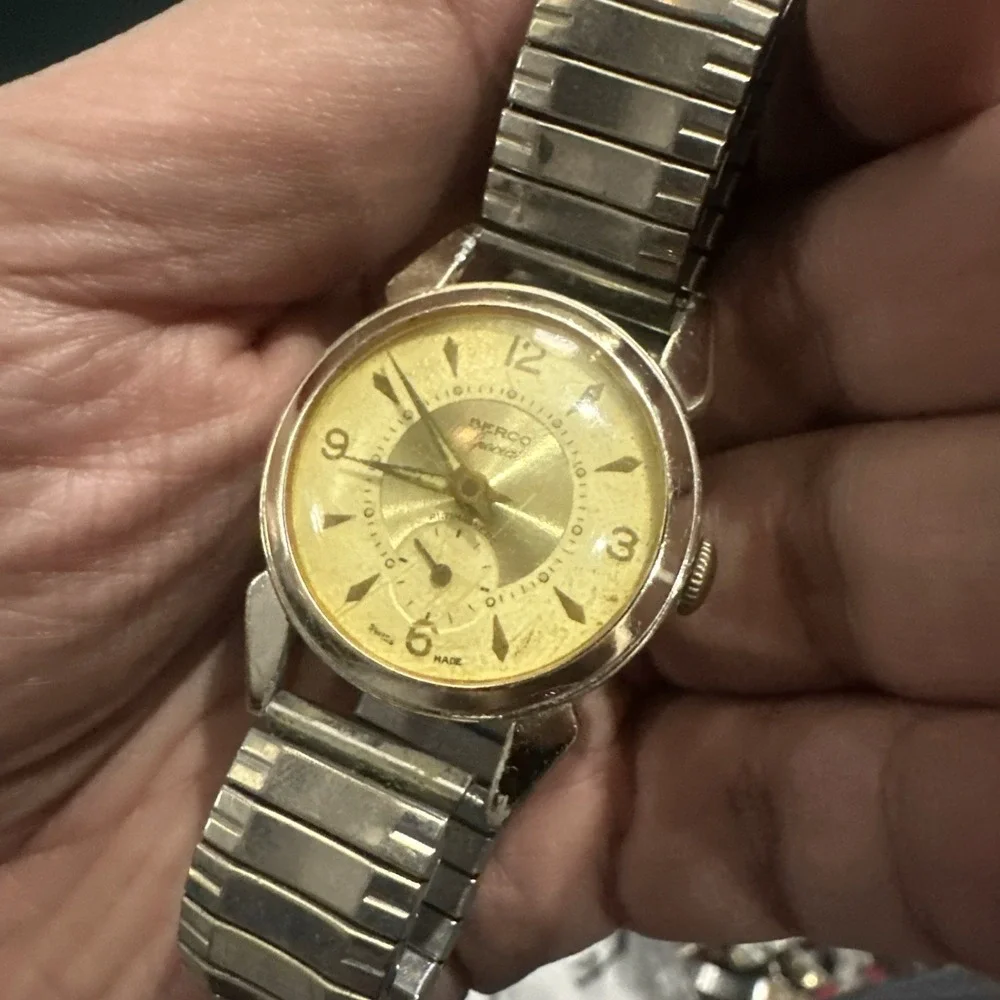 Working Vintage Berco Special Manual Wind Mens Watch Swiss 30mm Fit 8 In Rare